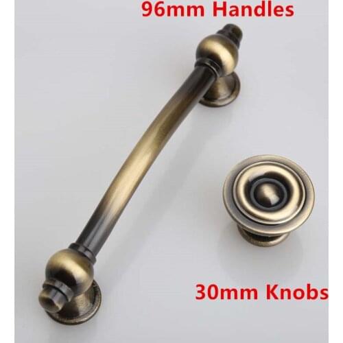 Dresser puls handles knobs drawer knobs handles pulls 96mm antique brass kitchen cabinet handles bronze cupboard door knobs pull