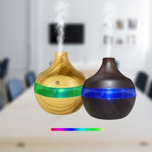 Wood Grain Essential Oil Aromatherapy Diffuser USB Charging Home Air Humidifier Purify Nebulizer Portable Mist Maker