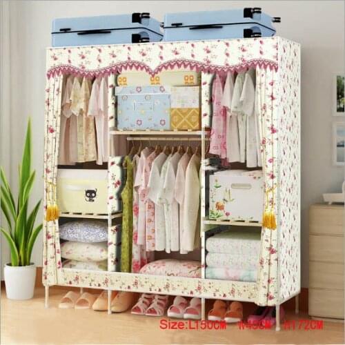 Factory Price Solid Wood Wardrobe length 150 cm