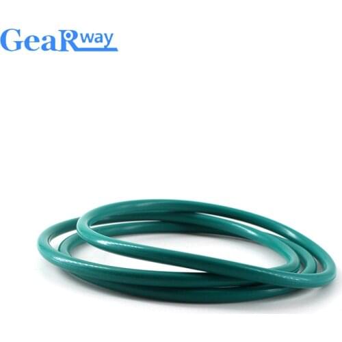Gearway 3mm thickness Fluorine Rubber O Ring Seal Green FKM O Ring Sealing Gasket 31/32/33/34/48/49/50mm OD O Ring Seal Washer