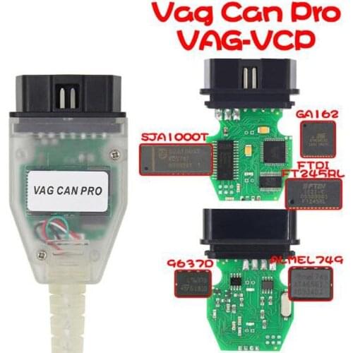 VAG CAN PRO V5.5.1 with FTDI FT245RL SJA1000T ALMEL749 Chip VCP OBD2 Diagnostic Interface USB Cable Support Can Bus UDS K Line