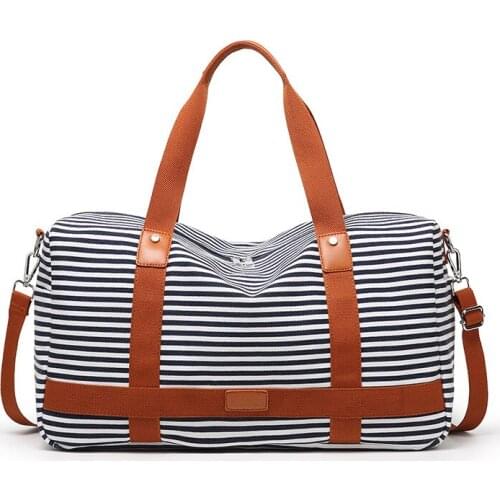 New canvas travel bag short distance leisure hand luggage bag waterproof sports gym bag