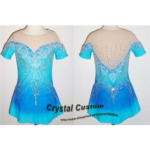 Girls Figure Skating Dress New Brand Vogue Figure Skating Competition Dress For Women Customized DR3231