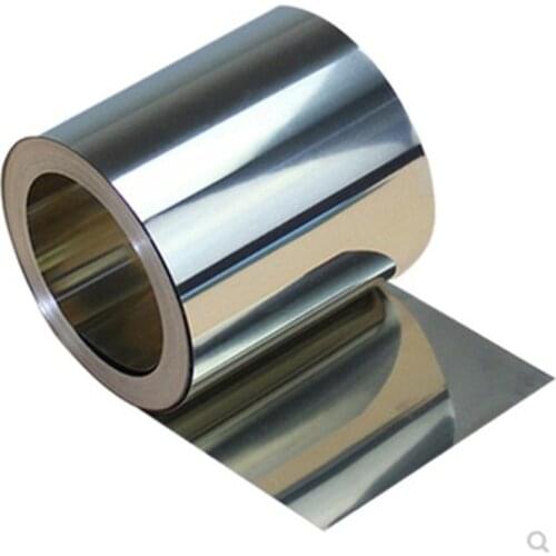 1pc 0.2mm Thickness Silver 304 Stainless Steel Fine Plate Sheet Foil 100mmx1m For Electronic Equipment