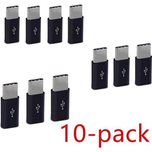 10pcs Adapter Micro Usb Male To Type-c Micro usb To TypeC Converter Adapter for Huawei Macbook Oneplus Xiaomi Charging Charger