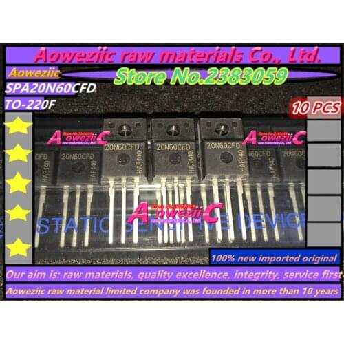Aoweziic 100% new imported original SPA20N60CFD 20N60CFD TO-220F MOS FET 20A 600V