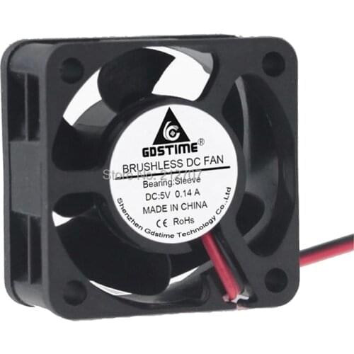 1 Piece Gdstime 4CM 40mm 4020 40x40x20mm 2Pin 5V DC Brushless Cooling Cooler Fan