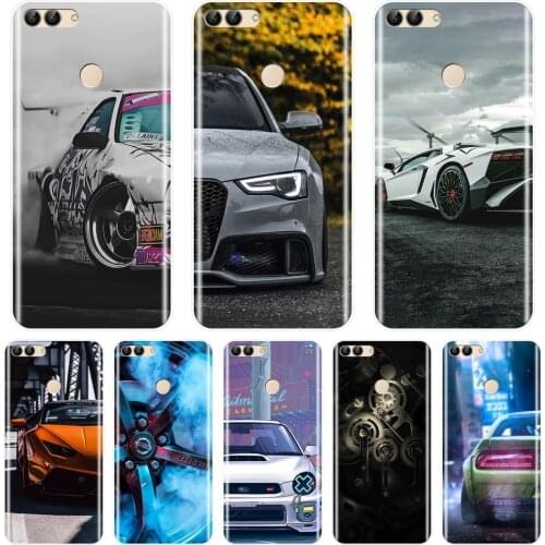 TPU Case For Huawei P9 P10 P Smart Plus P20 Lite Pro Car SportsCar Tyre Cool Cover Case For Huawei P8 P9 P10 P20 Lite 2017 Case