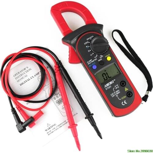 Digital LCD Disaplay Clamp AC/DC Multimeter Amp Volt Meter Resistance Tester