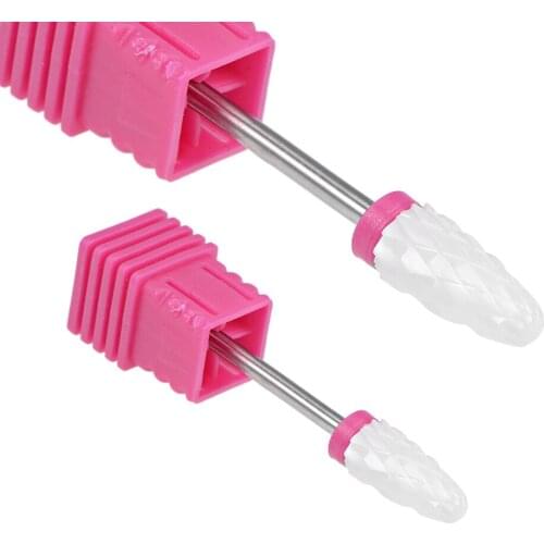 Uxcell Ceramic Nail Drill Bits 3/32 Inch Electric Nails File Bit for Manicure Pedicure LL36-2pcs
