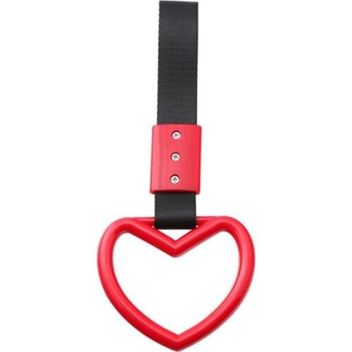 Heart Jdm Tsurikawa Ring for Subway Train Bus Handle Strap Charm Drift Universal
