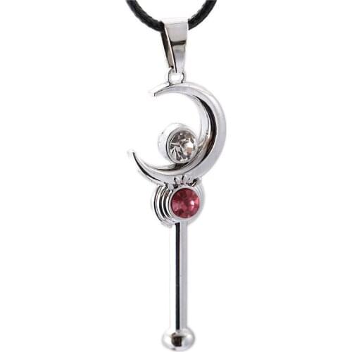 Sailor Moon Juniors Klieg Sailor Moon Necklace The moon Stick Brightness Stick High Quality Jewelry