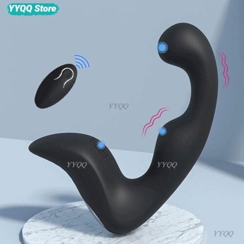 Male Anal Plug Prostate Massager Male and Female Sex Toys G-Spot Masturbation Toys Remote Control Anal Vibrator Adult Products