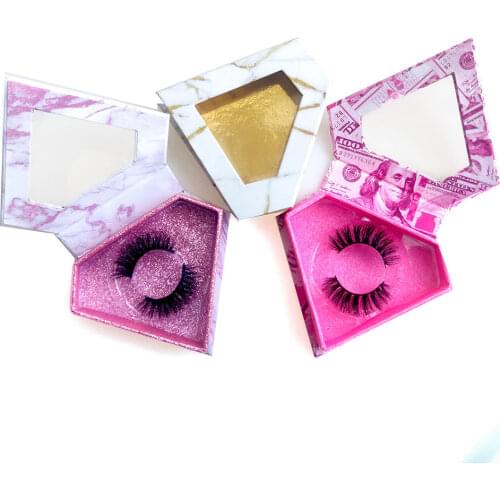 Natural 3D Mink Skin Makeup Various Lengths Of False Eyelashes The New Diamond Box Packaging Can Be Wholesale And Customized