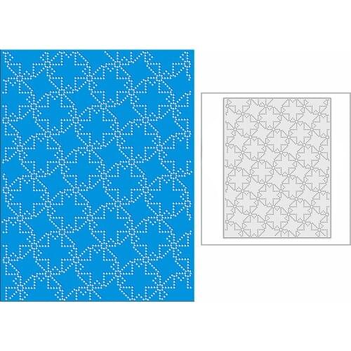 New 2021 Spotted Ornaments Panel Metal Cutting Dies for DIY Scrapbooking and Card Making Background Embossing Craft No Stamps