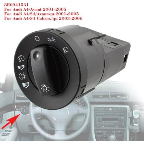 For Audi A4 S4 2001-2005 Car Headlight Fog Light Switch 8E0941531