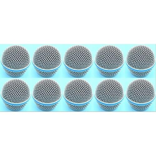 10PCS New Replacement Ball Head Mesh Microphone Grille for Shure BETA58 BETA58A SM 58 SM58S SM58LC