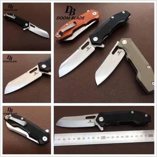 7.9 Inch 60-61HRC Ball Bearing Folding Knife, Tactical Survival Knife, High-quality D2 Knife, Sharp and Durable, Collection Gift