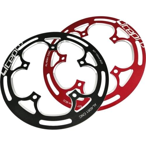 Ultralight 130 BCD 52T 54T Alloy BMX Chainring Folding Bicycle BMX Chainwheel Bike Crankset Tooth Chainring Protection Cover