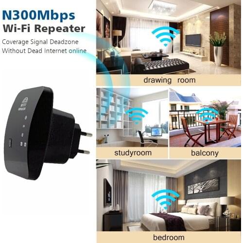 Kebidu 300Mbps Signal amplifier extender Range Extender Signal Booster Repetidor Wifi Access Point Router Network Wifi repeater