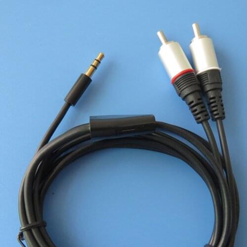 1meter 3ft Aux Audio 3.5mm Stereo Male to 2 RCA CABLE