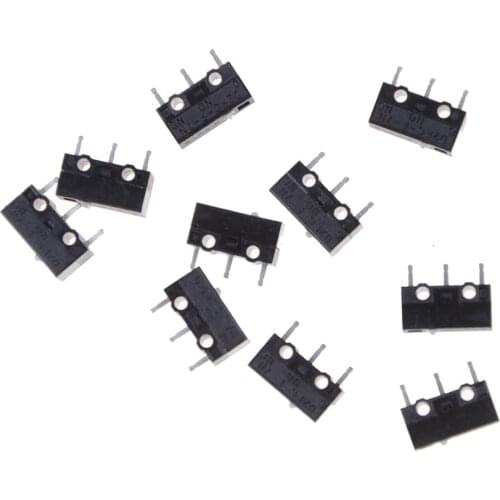 10 Pcs/lot D2FC-F-7N Micro Switch For Mouse Replacement Substitute Tested