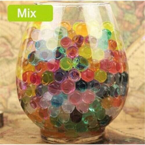 100 Pcs/Bag Pearl Shaped Crystal Soil Water Beads Mud Grow Magic Jelly Balls Home Decor Aqua Soil Hydrogel Gel Kids Children Toy