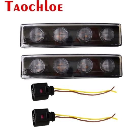 2Pcs 24V White Amber LED Fog Lights For Scania Heavy Truck Trailer Cab Top Sun Visor Clearance Lamps With Connector Wire