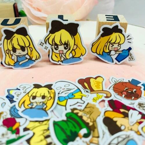 39 PCS Cute cartoon girl Scrapbooking stickers book Student kids toys Notebook label Decorative sticker paper Stationery