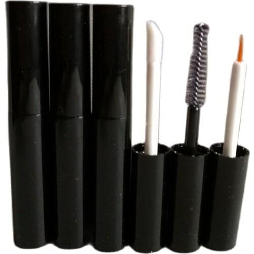 4ml black plastic cosmetic tube for lip gloss balm honey mascara eyeliner eyelash art nail cosmetic make up packing
