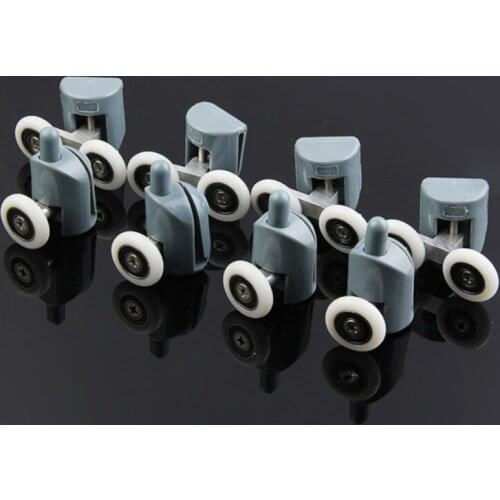 8pcs Shower Rooms Cabins Pulley &Shower Room Roller /Runners/Wheels/Pulleys Diameter 4double Top +4 Singel Bottom