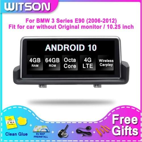 WITSON BMW BIG SCREEN Android 10.0 For BMW 3 series E90 2006-2012 4G RAM 64GB ROM CAR RADIO
