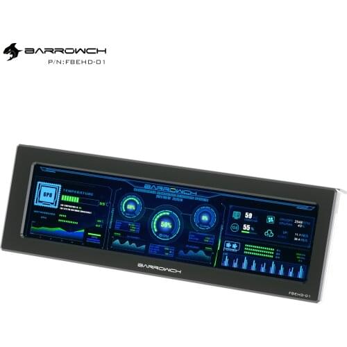 Barrowch external expansion display 8.8 inch high resolution LCD display Used for PC CPU hardware status detection ARGB FBEHD-01
