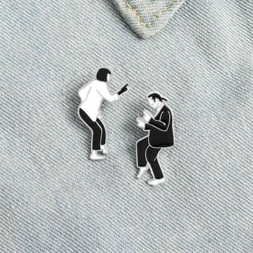 Cartoon Movie Characters Pulp Fiction Clothing Accessories Brooch Brooch Collar Bag Lapel Pin Badge Jewelry Gift