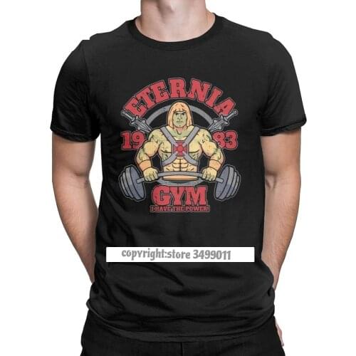 Eternia Gym V2 He-Man And The Of The Universe Mens Tops T Shirt Casual Tee T-Shirt Cotton Streetwear Camisas