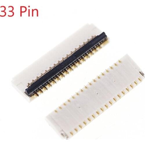 10 pcs FPC connector 33 Pin 0.3 mm pitch 0.9 mm height back flip type dual sided Top and Bottom Right Angle SMT FH35C-33S-0.3SH