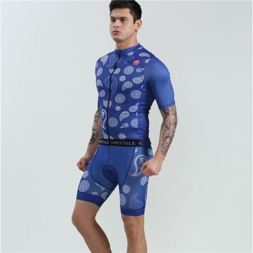 Mountain road bicycle competition clothing BOESTALK team riding jersey quick-drying breathable fabric gel cushion