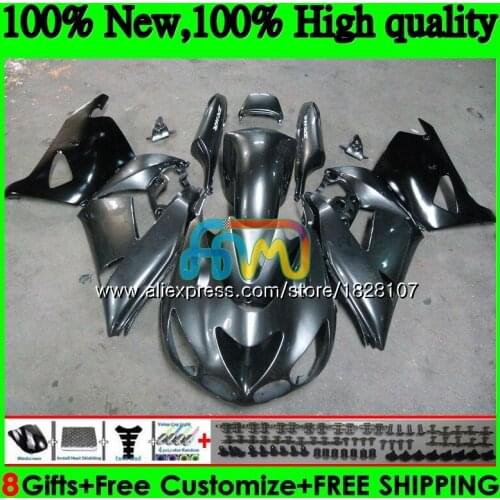 Injection For KAWASAKI ZX-14R ZX14R 12 13 14 15 16 17 24BS.147 ZZR1400 ZX 14R 2012 2013 2014 2015 2016 2017 Silvery grey Fairing