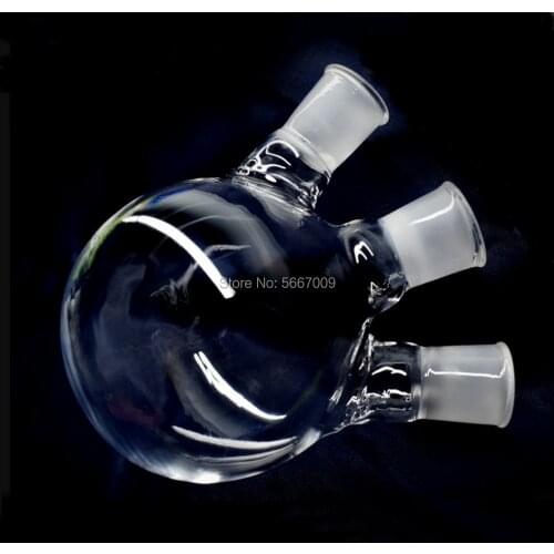 1pcs Lab Quartz Glass 25ml/50ml/250ml/500ml/1000ml three-neck Round Bottom Flask for experiment