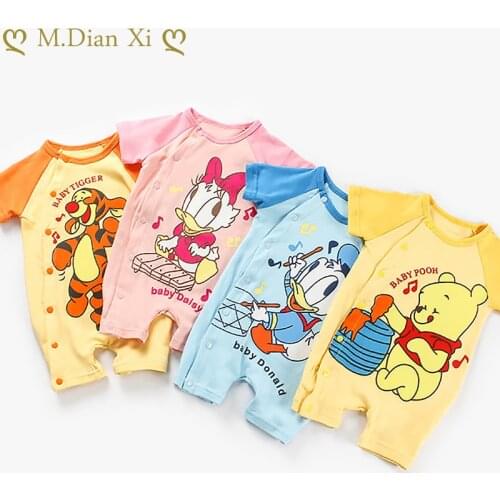 Summer Clothing Baby Body Rompers Cartoon Daisy Clothing Babies Toddler Clothes Cotton Costume Onesie Kids Newborn Infant 0-24M