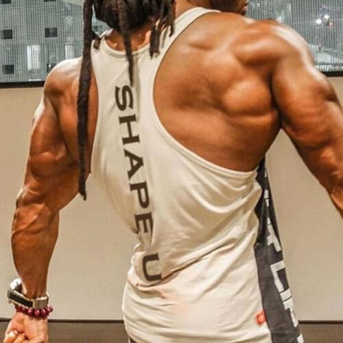 Summer Mens Spandex Gym Muscle Tank TopTee Sleeveless Shirt Bodybuilding Fitness Singlets Muscle Vest Tee Basketball Jersey New