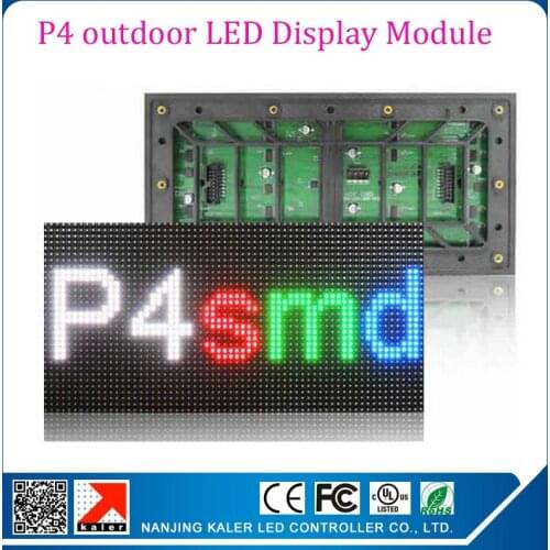 Kaler New Arrival Factory Pirce P4 outdoor Full Color Electronic Screen Panel Module 256*128mm 1/8 scan 64*32 pixel
