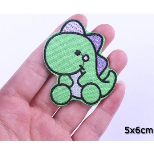 Rainbow Cat Dinosaur Iron On Patches For Clothing Cartoon Animal Elephant Stickers Applique On Clothes Cute Unicorn Animal Patch