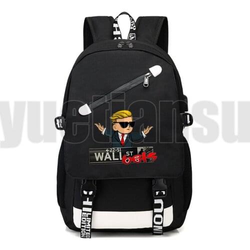 WallStreetBets School Bags for Teenage Girls Bag Pack Children Bookbag Gamestop Backpack GEM WSB Softback Kpop Women Back Pack