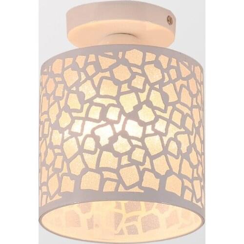 Nordic E27 Led Ceiling Lamp Black Ceiling Light For Kitchen Bedroom Living Room Aisle Restaurant Cafe Hotel Hallway AC 85-265V