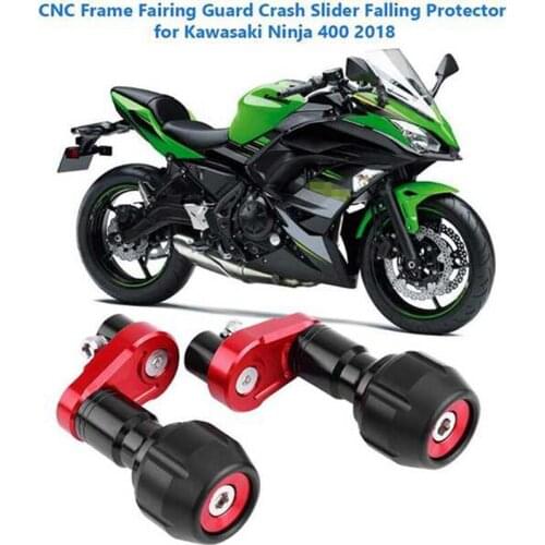 Motorcycle Falling Protection Frame Slider Fairing Guard Crash Pad Protector for Kawasaki Ninja 400 Z400 2018-2019