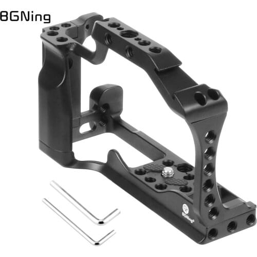 CNC Aluminum Camera Cage for Canon EOS M50 / M5 DSLR Case Cold shoe Mount Expansion Cover Quick-Rease Plate Support Photography