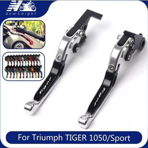 Motorcycle CNC Aluminum Adjustable Foldable Brake Clutch Lever Accessories For Triumph TIGER 1050/Sport 2007-2016 2015 2014 2013