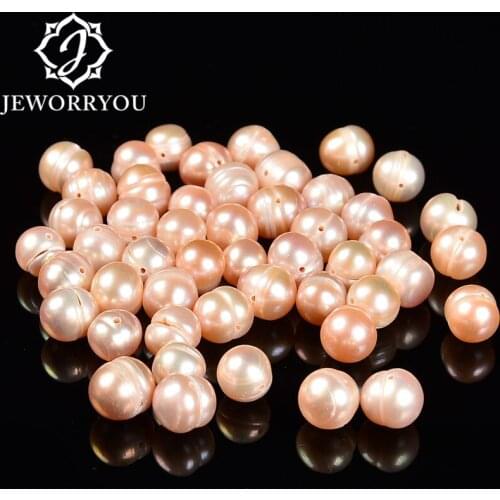 15inch/strand High quality Freshwater pearl 6-10mm Natural stone Round beads for jewelry DIY making Bracelet Necklace for women