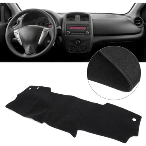 Black Auto Dash Mat Dashboard Cover Dashmat For Nissan Versa 2012 2013 2014 2015 2016 2017 2018 LHD